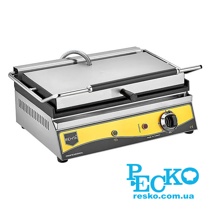Гриль контактный Remta R73 прижимной профессиональный ребристый