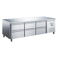 Стіл холодильний GoodFood GF-GN3160TN-HC шість шухляд