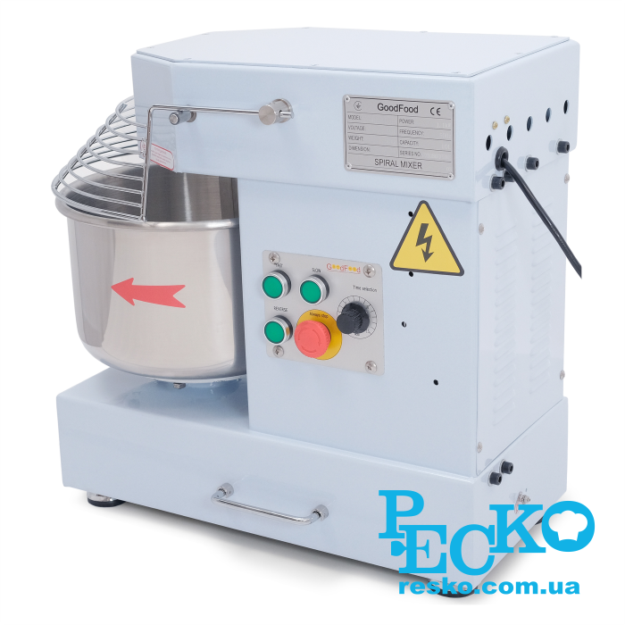 Тістоміс GoodFood SM10T2VFIR спіральний професійний 10 л дві швидкості