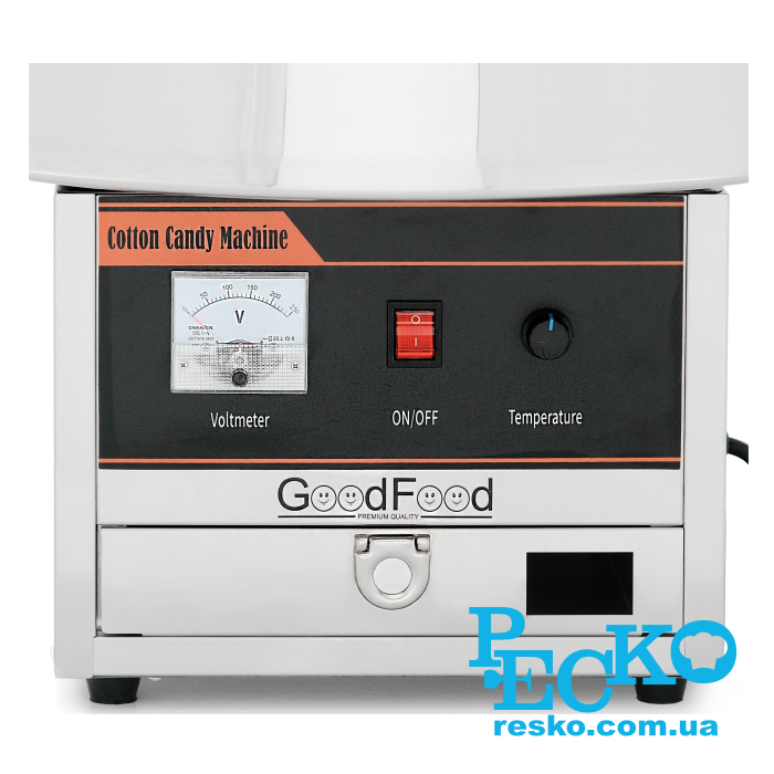 Аппарат для приготовления сахарной ваты GoodFood CFM52SS профессиональный
