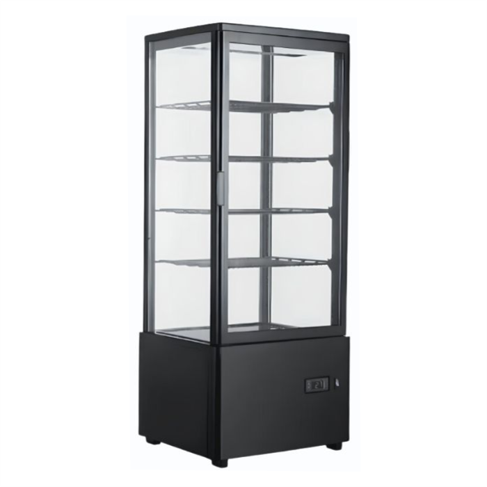 Шкаф холодильный Hurakan HKN-UPD78B black витрина барная настольная черная