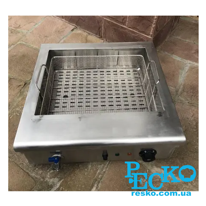 Чебуречница EWT INOX EF18V с краном электрическая профессиональная 18 л