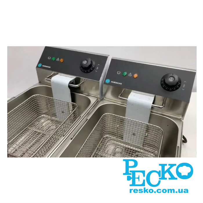 Фритюрница Hurakan HKN-FT66N электрическая профессиональная 6+6 л