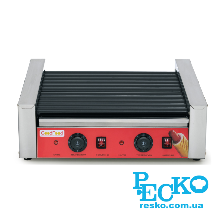 Гриль роликовый GoodFood HDRG11NS RED, 11 роликов