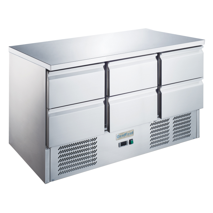 Стол холодильный GoodFood GF-S903TOP-6D-HC шесть ящиков