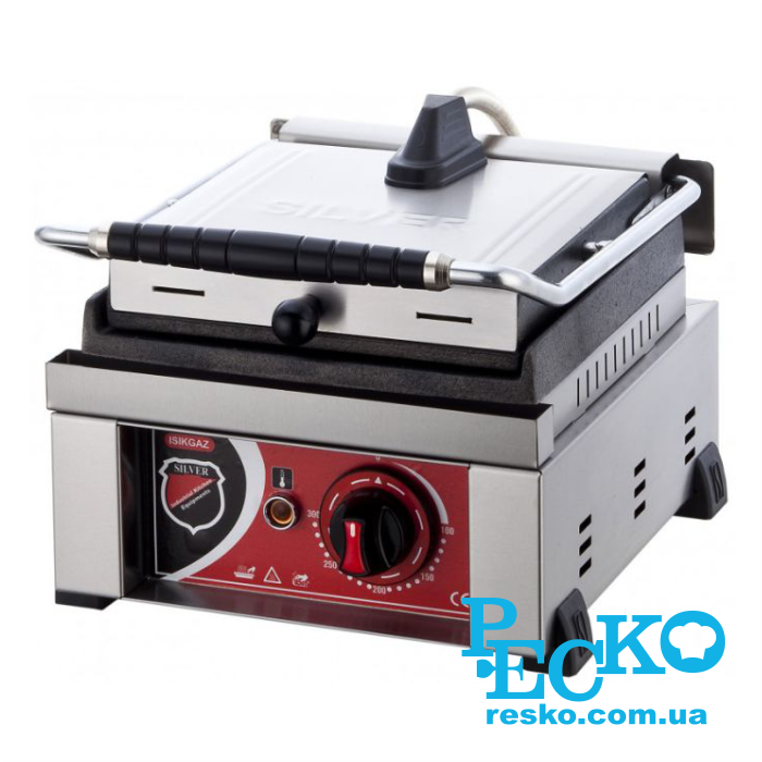 Гриль контактный Silver SS-08 прижимной профессиональный ребристый