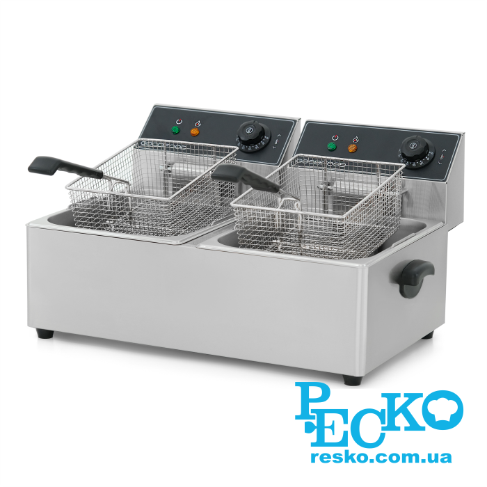 Фритюрница GoodFood EF66 BLACK ВEST электрическая профессиональная 6+6 л
