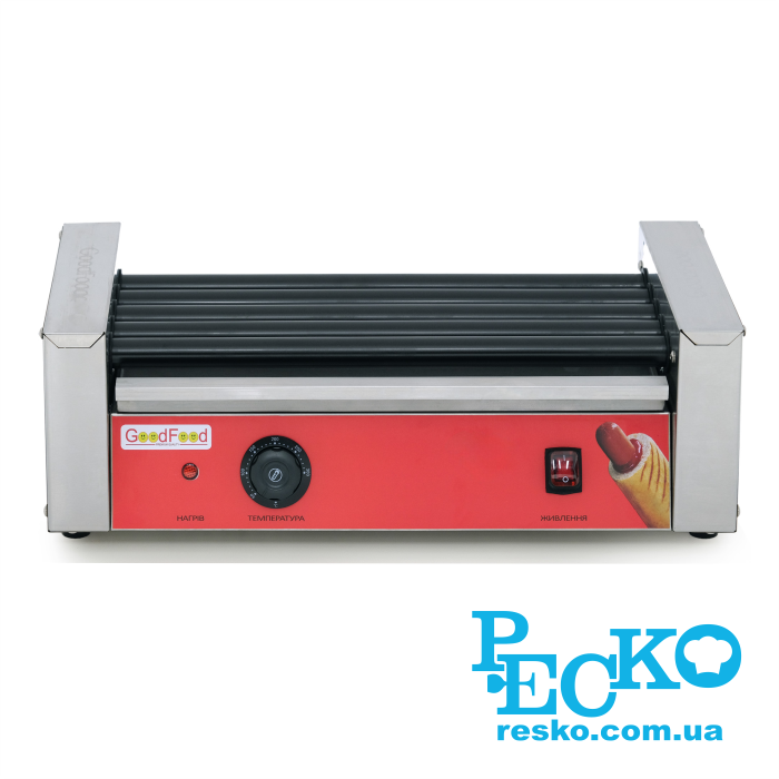 Гриль роликовый GoodFood HDRG5NS RED, 5 роликов