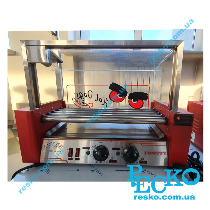 Гриль роликовый Frosty WY-005 со стеклом 5 роликов