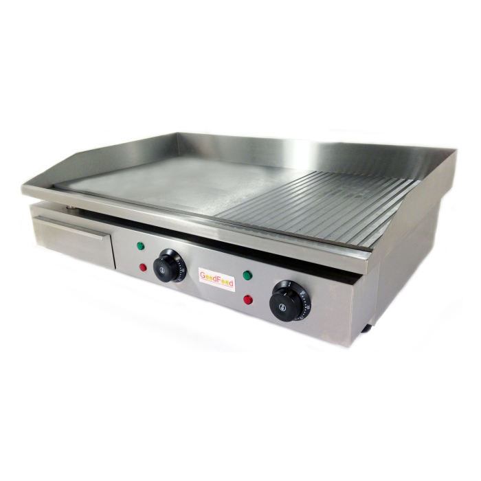 Жарочная поверхность GoodFood EG73FR комбинированная электрическая профессиональная