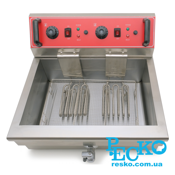 Чебуречница GoodFood EF20V с краном электрическая профессиональная 20 л
