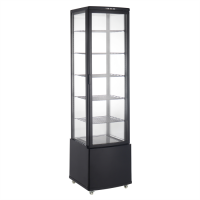 Шафа холодильна GoodFood RT280L3 чорна вітрина барна підлогова black