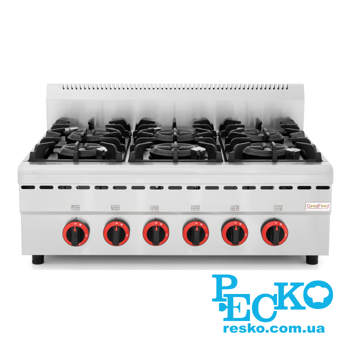 Плита газовая GoodFood GP6ATTNG профессиональная газ контроллер настольная