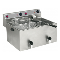 Фритюрниця GAM F9+9V з краном електрична професійна 8+8 л