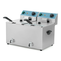 Фритюрниця GoodFood EF88T BLUE з краном електрична професійна 8+8 л