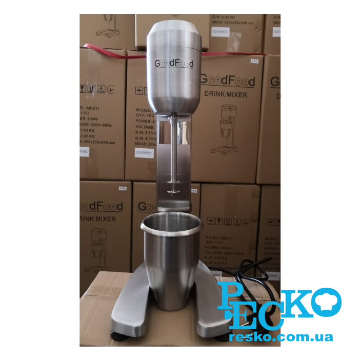 Міксер молочний GoodFood MFD11 для молочних коктейлів професійний 1 л Міксер молочний GoodFood MFD11 для молочних коктейлів професійний 1 л
