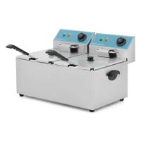 Фритюрниця GoodFood EF88 BLUE електрична професійна 8+8 л