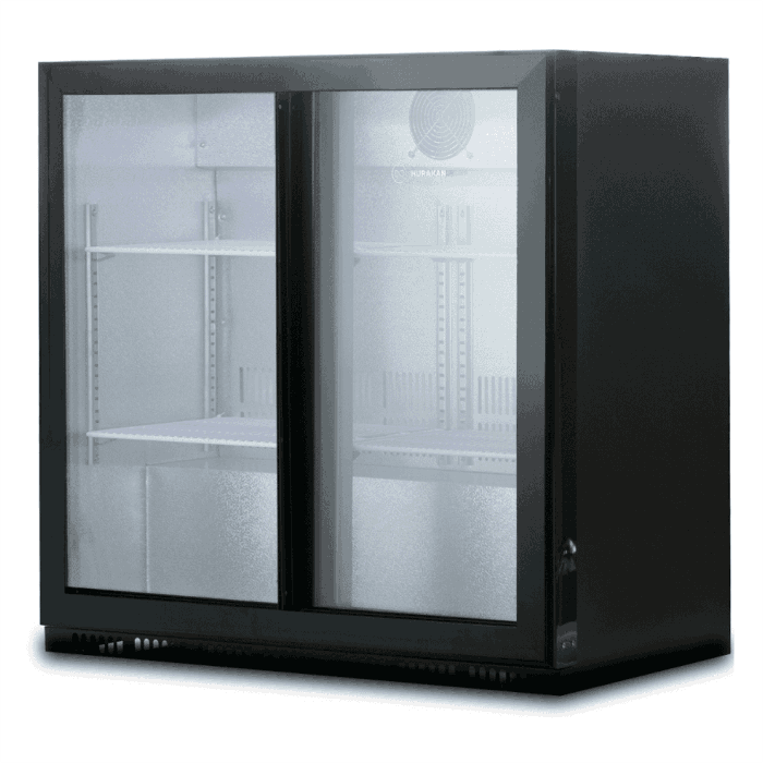 Шкаф барный холодильный Hurakan HKN-GXDB250-SL холодильник барный фригобар