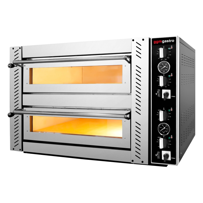 Печь для пиццы GGM Gastro POE4430 электрическая две камеры