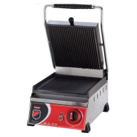 Гриль контактний Silver 2129 притискний професійний ребристий
