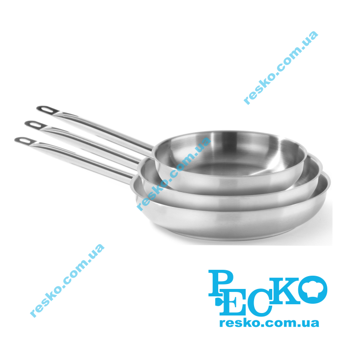 Сковорода нержавіюча сталь Ø240 мм Hendi 835432