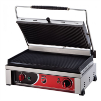 Гриль контактний Silver SS-20 притискний професійний ребристий