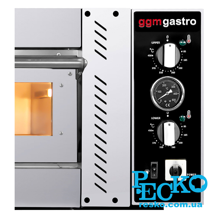 Печь для пиццы GGM Gastro POE430 электрическая одна камера