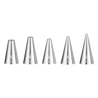 Насадки для кондитерських мішків 5 шт Hendi 551691 комплект насадок Насадки для кондитерських мішків 5 шт Hendi 551691 комплект насадок