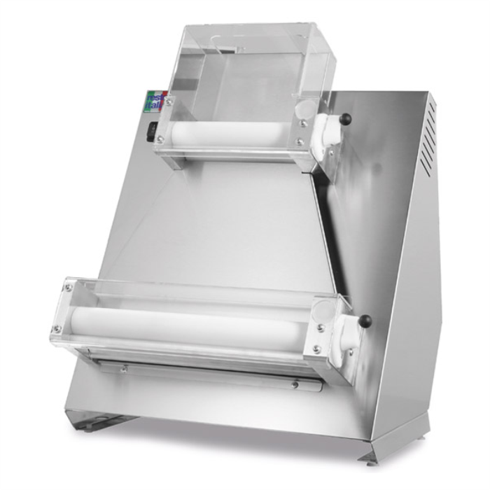 Тестораскаточная машина RestoItalia SPR40 PA для пиццы электрическая профессиональная две пары валков
