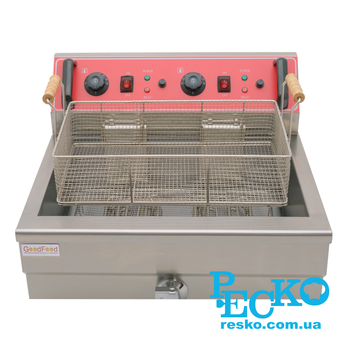 Чебуречница GoodFood EF20V с краном электрическая профессиональная 20 л