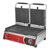 Гриль контактний Silver 2132 притискний професійний комбінований