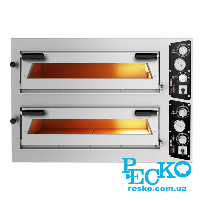 Печь для пиццы GGM Gastro PDP44 электрическая две камеры
