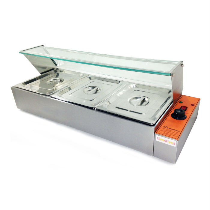 Мармит тепловой GoodFood BM3G GN 1/2 со сливным краном электрический профессиональный