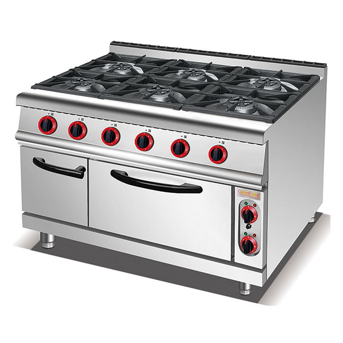 Плита газовая GoodFood GP6AFLNG газ контроллер профессиональная напольная