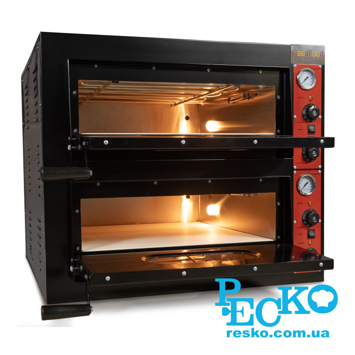 Печь для пиццы GoodFood PO22 электрическая две камеры