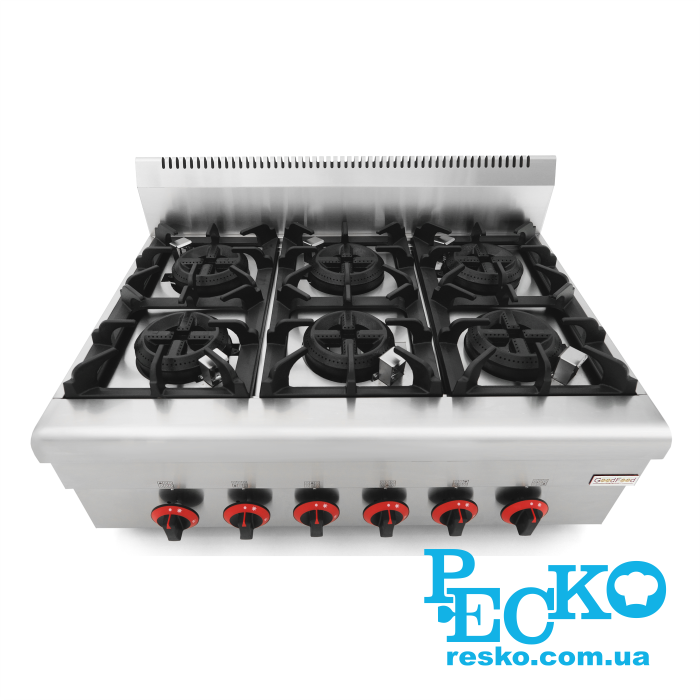 Плита газовая GoodFood GP6ATTNG профессиональная газ контроллер настольная