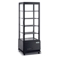 Шафа холодильна GoodFood RT118L чорна вітрина барна настільна black