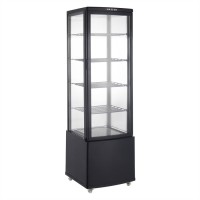 Шафа холодильна GoodFood RT215L3 чорна вітрина барна настільна black