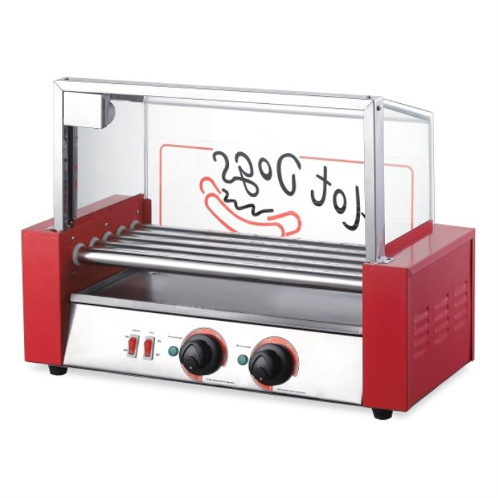 Гриль роликовый Frosty WY-005 со стеклом 5 роликов