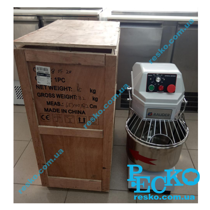 Тістоміс Rauder LT-10 спіральний професійний 10 л одна швидкість