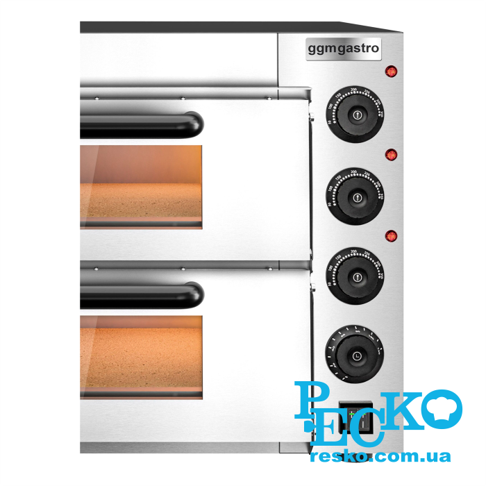 Піч для піци GGM Gastro PDKG20 електрична дві камери