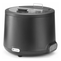 Електросупниця UNIQ Hendi 860526 чорний професійний електричний супник 8 л