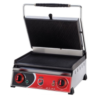 Гриль контактний Silver 2130 притискний професійний ребристий