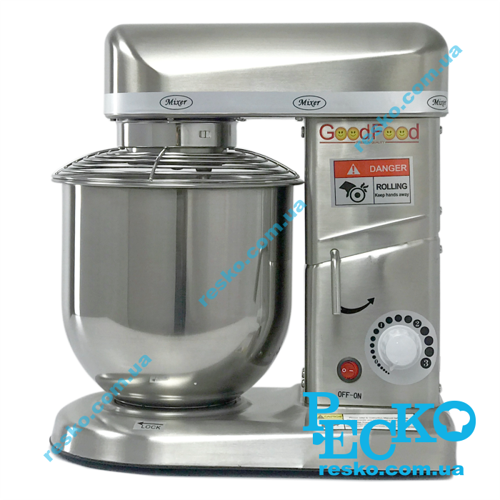 Міксер кондитерський планетарний GoodFood PM-B7S професійний 7 л промисловий настільний від компані\ РЕСКО