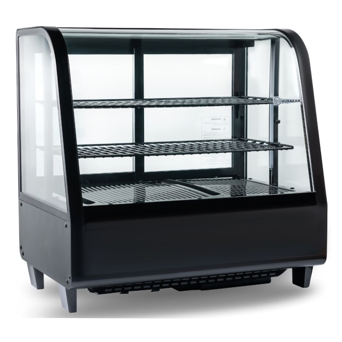 Витрина холодильная Hurakan HKN-LPD100B черная кондитерская настольная горизонтальная