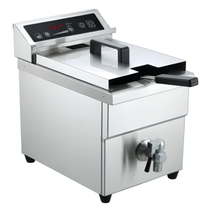 Фритюрница Hurakan HKN-FDI8T с краном индукционная профессиональная 8 л