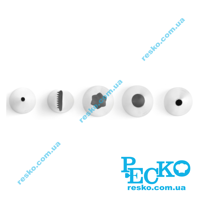 Насадки для кондитерських мішків 5 шт Hendi 551592 комплект насадок Насадки для кондитерських мішків 5 шт Hendi 551592 комплект насадок