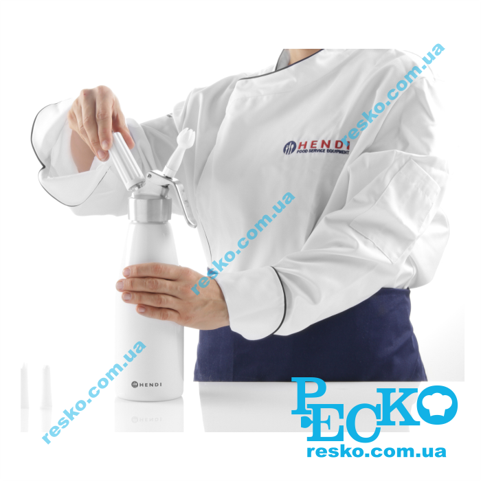 Сифон для вершків Kitchen Line 0,25 л Hendi 588031 Сифон для вершків Kitchen Line 0,25 л Hendi 588031