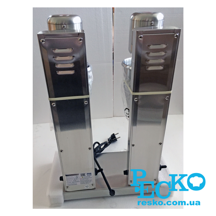 Міксер молочний JAU SR-2 для молочних коктейлів професійний 2x0,9 л Міксер молочний JAU SR-2 для молочних коктейлів професійний 2x0,9 л