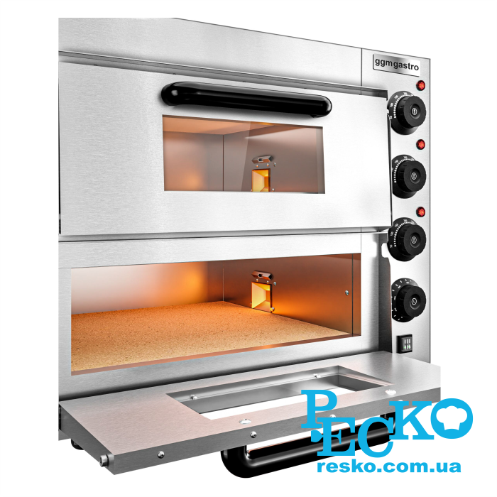 Піч для піци GGM Gastro PDKG20 електрична дві камери